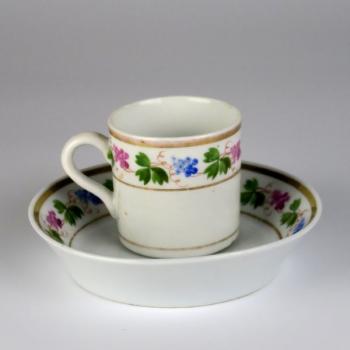 Cup and Saucer - porcelain - 1810