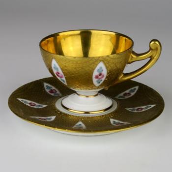 Cup and Saucer - white porcelain - 1920 Cup and Saucer - white porcelain - 1920