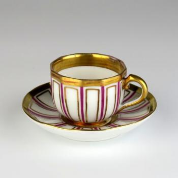 Cup and Saucer - porcelain - 1880 Cup and Saucer - porcelain - 1880