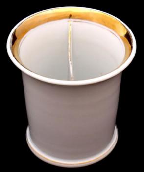 Antique porcelain cup with compartment Antique porcelain cup with compartment