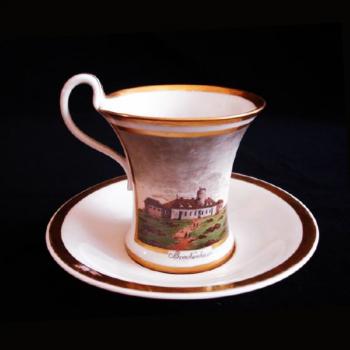 Cup and Saucer - white porcelain - 1840 Cup and Saucer - white porcelain - 1840