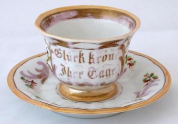Cup and saucer, Crown of happiness for your days - Cup and saucer, Crown of happiness for your days -