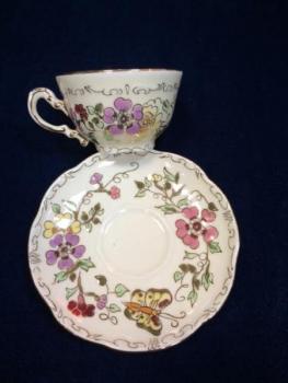 Cup and Saucer - Zsolnay-Hungary,Pecs - 1930